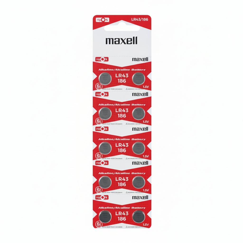 10er Pack Maxell G12 AG12 LR43 Mini Alkaline Batterien - MIZO.at