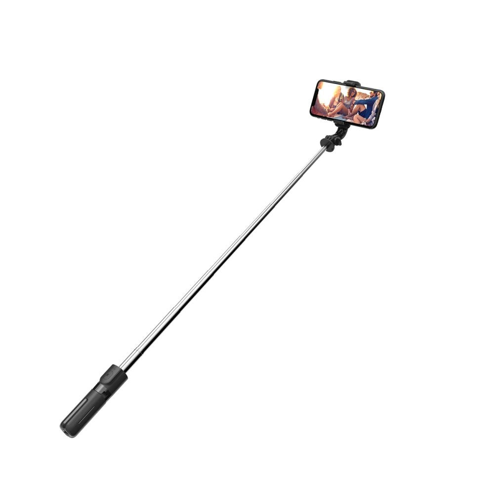 Tech-Protect L02S Selfie-Stick mit Stativ & Fernbedienung – Schwarz - MIZO.at