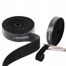Usams Cable Organizer 1m – Schwarz Klettverschluss Kabelorganisation - MIZO.at