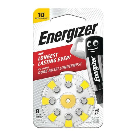 Hörgerätebatterie PR10 Größe 10 1.45V Zinc Air 8er Pack Energizer - MIZO.at