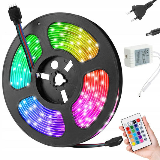 SMD5050 RGB LED-Lichtleiste 4,5 m IP65 – Fernbedienung - MIZO.at
