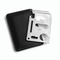 Multitool-Karte Metall – 11 Funktionen im kompakten Survival-Tool - MIZO.at