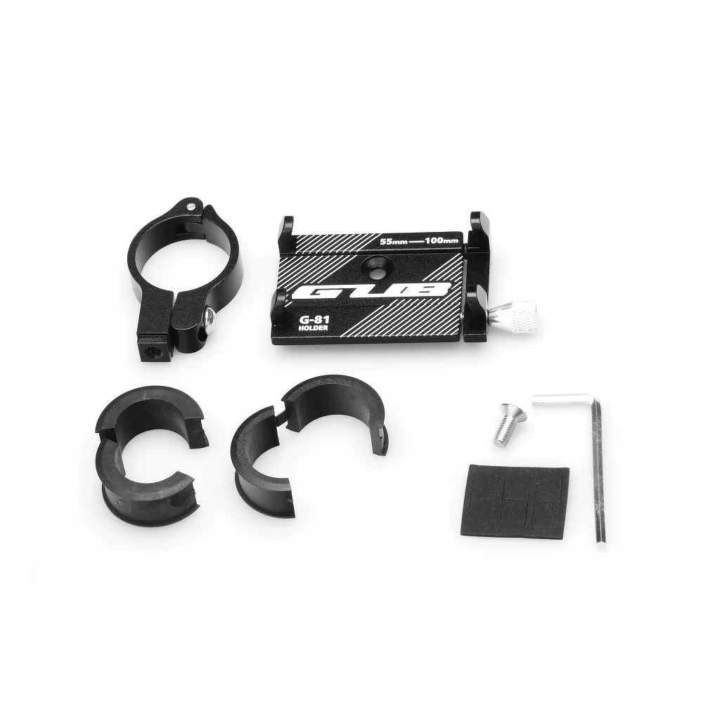 Fahrrad Handyhalter Aluminium Lenker Halterung GUB G81 Schwarz - MIZO.at