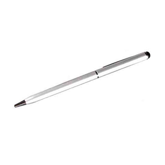 Universal Stylus with Ballpoint Pen | Silver | Screen Compatible - MIZO.at