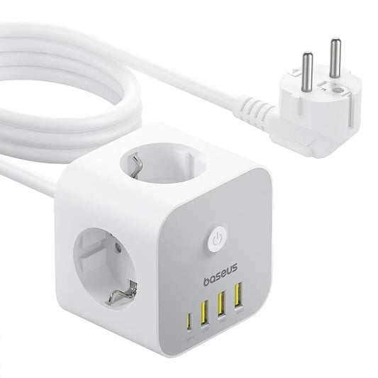 Baseus PowerCombo 7-in-1 Cube Steckdosenleiste mit USB & USB-C - MIZO.at