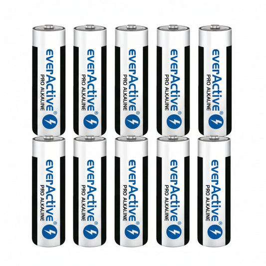 10er Pack everActive Pro AA LR6 Alkaline Batterien 1,5V - MIZO.at