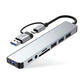 Tech-Protect HB06 9-in-1 USB-C Hub - Multiport Adapter Space Grau - MIZO.at