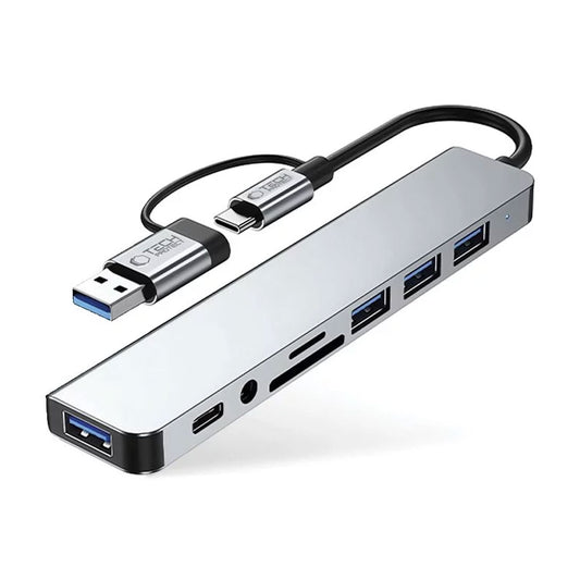 Tech-Protect HB06 9-in-1 USB-C Hub - Multiport Adapter Space Grau - MIZO.at