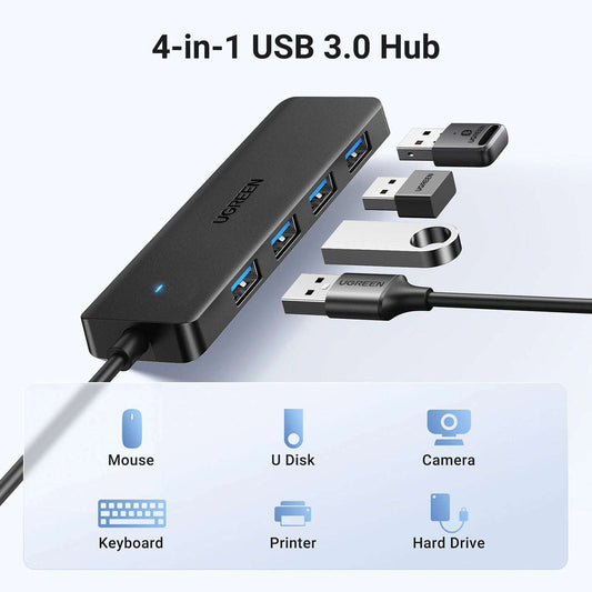 UGREEN CM219 USB-A 3.0 Hub – 4-Port High-Speed Erweiterung - MIZO.at