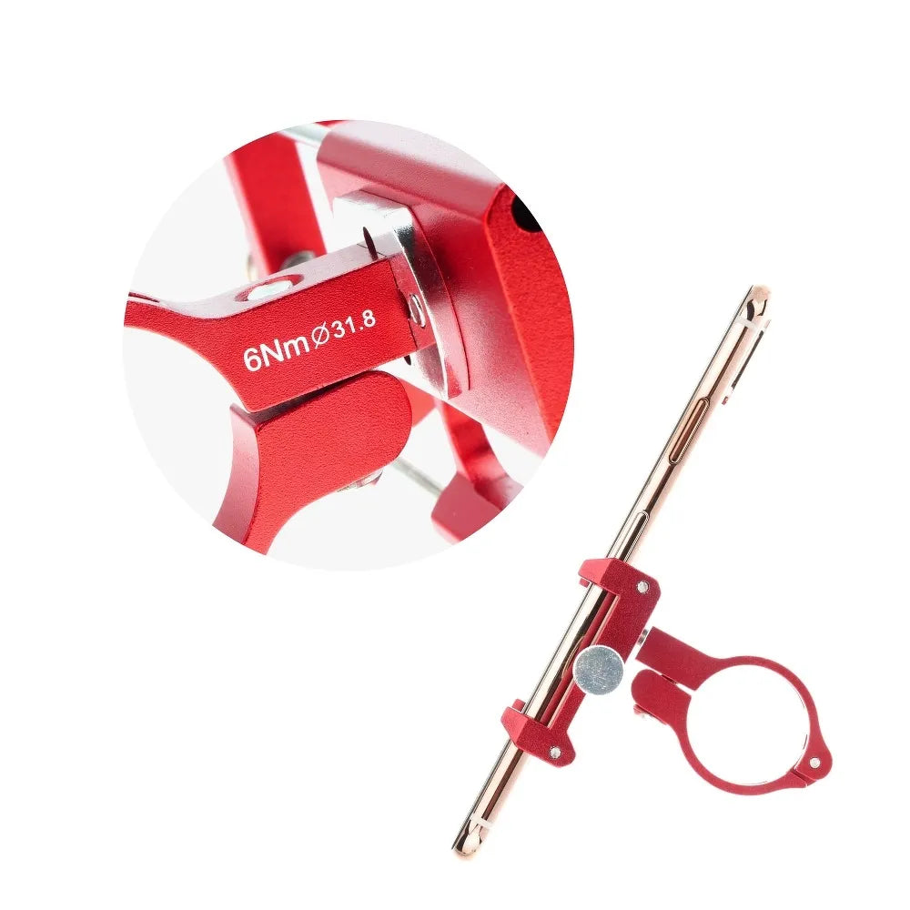 GUB G85 Aluminum Bike Holder for Mobile Phones | Red - MIZO.at