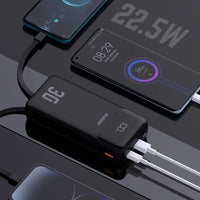 Dudao K15MAX 30000mAh PD 22.5W Powerbank with Built-in Cables – Black