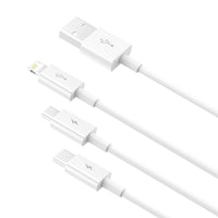 Baseus 3-in-1 USB Cable | Lightning, USB Type-C & Micro USB - MIZO.at