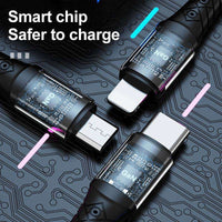 3-in-1 Charging Cable | B11 Fast Multi USB Charging Adapter 1.2M - MIZO.at