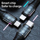 B11 3-in-1 Schnellladekabel – USB-C, Lightning & Micro-USB Schwarz 1,2 m - MIZO.at
