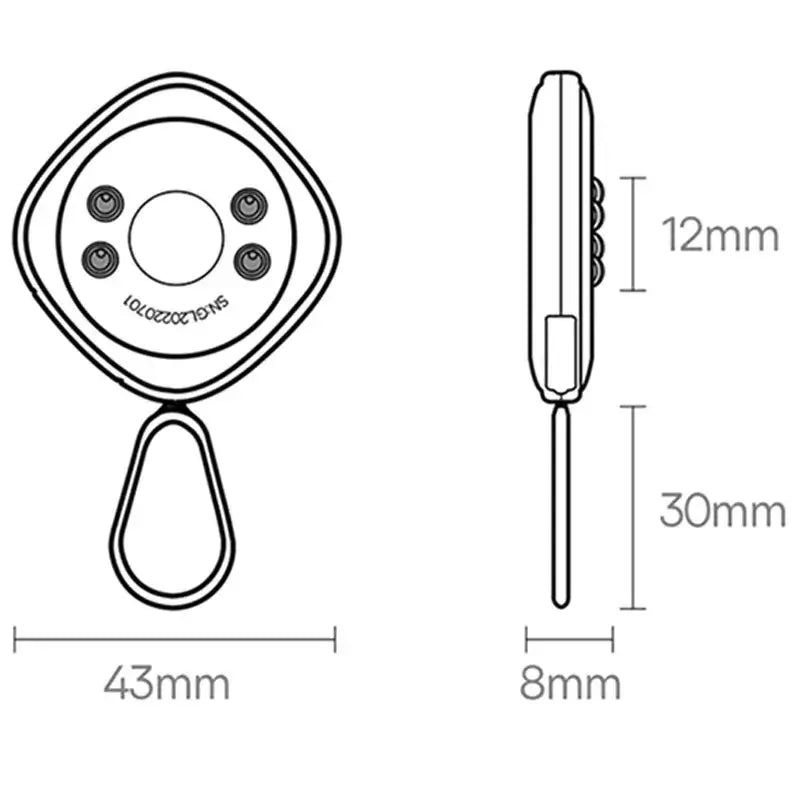 Baseus Camera Detector | Black | 60mAh Portable Security Scanner - MIZO.at
