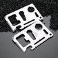 Survival-Tool-Karte 11in1 Multitool Edelstahl – Silber - MIZO.at