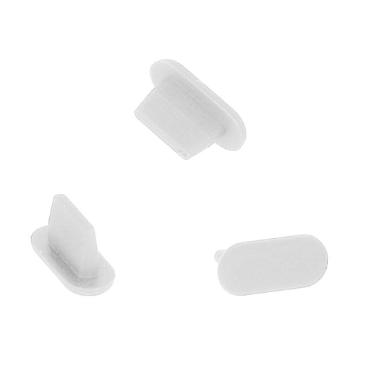 Lightning Staubschutzkappen Weiß | 5er-Pack Silikon - MIZO.at