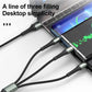 B11 3-in-1 Schnellladekabel – USB-C, Lightning & Micro-USB Schwarz 1,2 m - MIZO.at