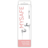 Mysafe Ear35 Kabelgebundene Kopfhörer – Weiß 3.5mm Jack Headset - MIZO.at
