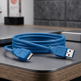 USB 3.0 Kabel A auf Micro B 1,8m Datenkabel Festplatte PC Verbindung - MIZO.at