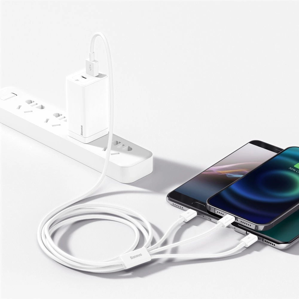 Baseus 3-in-1 USB Cable | Lightning, USB Type-C & Micro USB - MIZO.at
