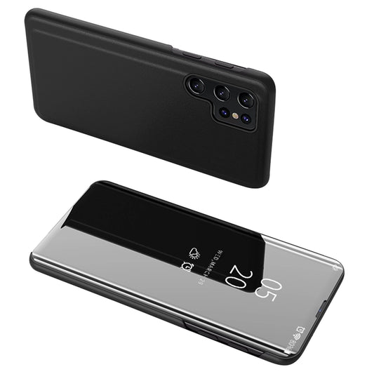 Samsung S24 Ultra Clear View Case – Schwarz Smart Flip Cover Elegant - MIZO.at