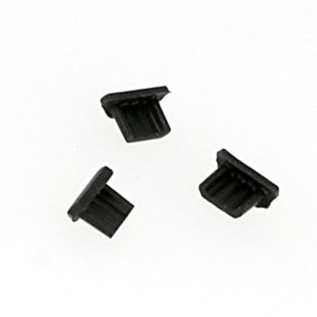 Micro-USB Staubschutzkappen Schwarz | 5er-Set Silikon - MIZO.at