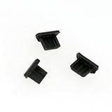 Micro-USB Staubschutzkappen Schwarz | 5er-Set Silikon - MIZO.at