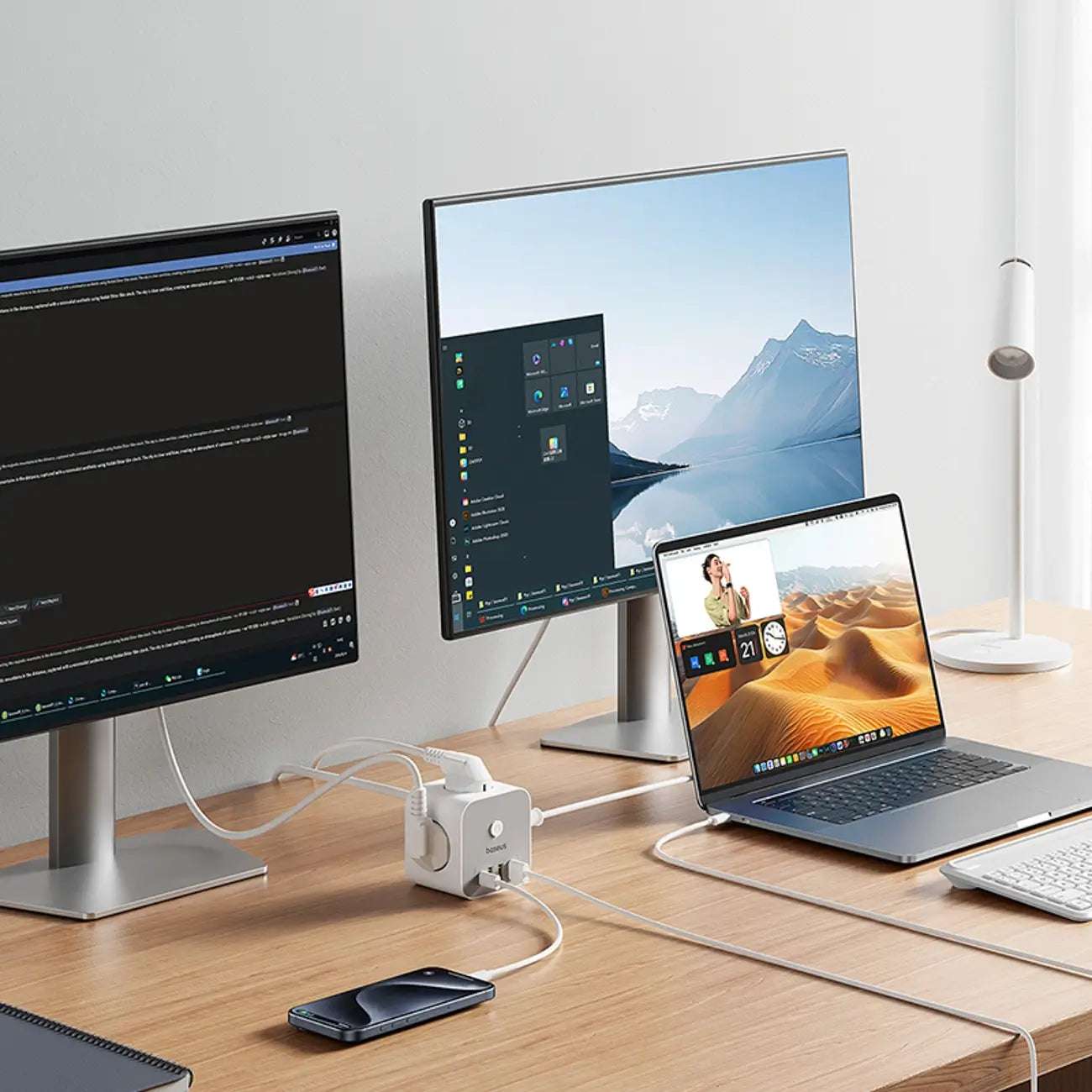 Baseus PowerCombo 7-in-1 Cube | Power Strip with USB & USB-C