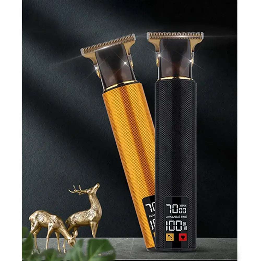 T9 Hair Clipper with LED Display & Combs – Orange