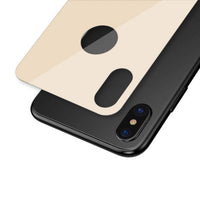 iPhone XS Max 0.3mm Curved T Glass Rear Protector | Gold - MIZO.at