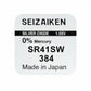 Seizaiken SEIKO 384 SR41SW Silberoxid Uhrbatterie - MIZO.at