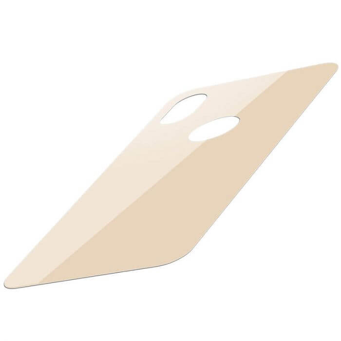 iPhone XS Max 0.3mm Curved T Glass Rear Protector | Gold - MIZO.at