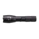LED-Taschenlampe Schwarz mit Teleskop-Zoom – Einstellbarer Fokus - MIZO.at