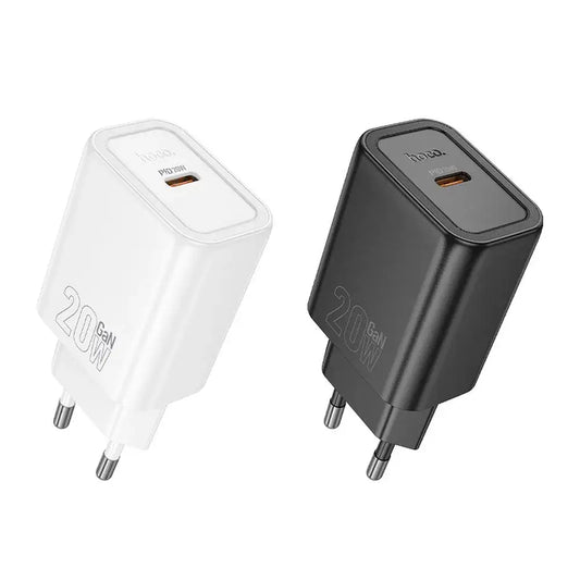 Hoco USB-C QC PD 20W N60 Schnellladegerät Schwarz - MIZO.at