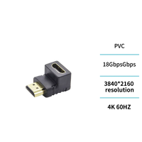 UNICO AD0326 HDMI 90° Winkeladapter – 4K UHD, Goldkontakte - MIZO.at