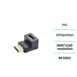 UNICO AD0326 HDMI 90° Winkeladapter – 4K UHD, Goldkontakte - MIZO.at