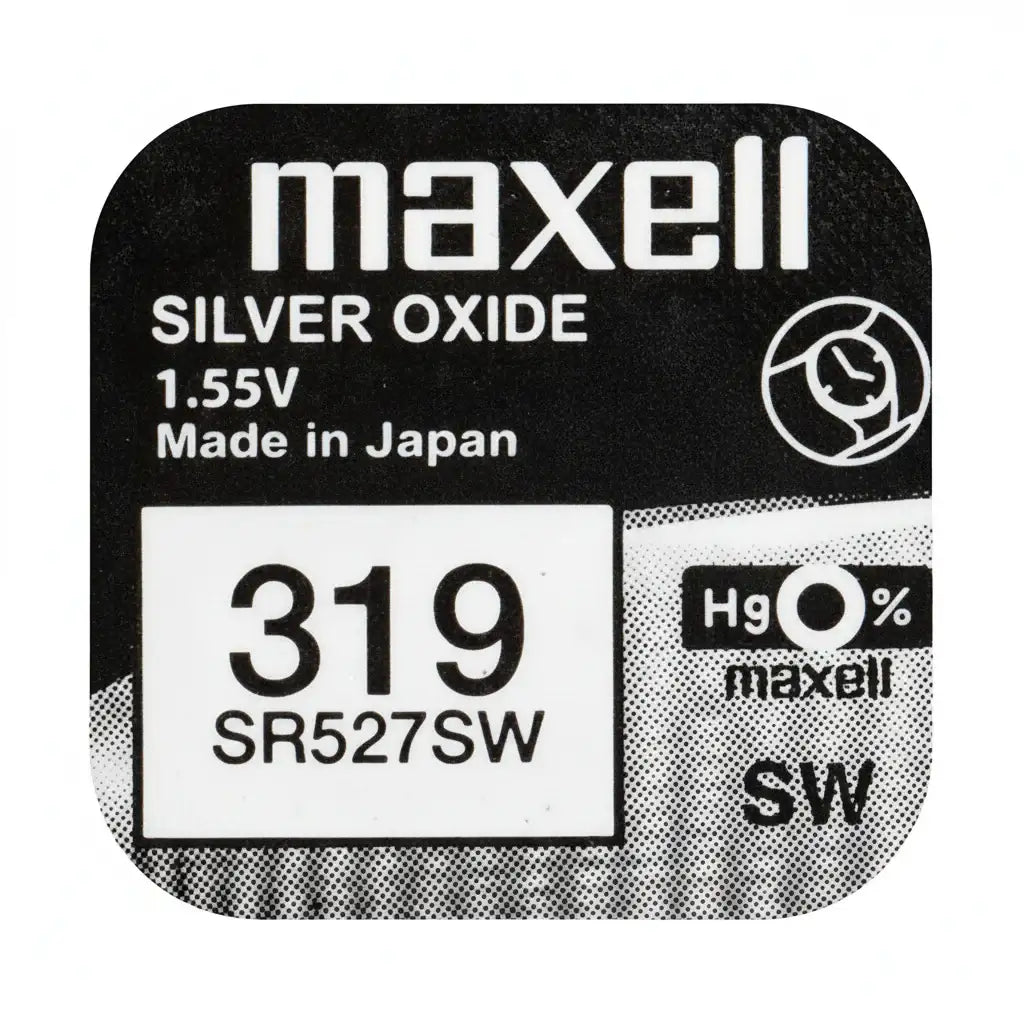 Maxell 319 SR527SW Silberoxid Uhrbatterie Mini - MIZO.at
