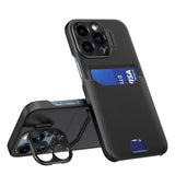 iPhone 14 Pro Max Leder Wallet Case – Kartensteckplatz Ständer - MIZO.at