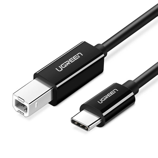 Ugreen USB-C zu USB-B Drucker Kabel – 2m 480Mbps Schwarz - MIZO.at