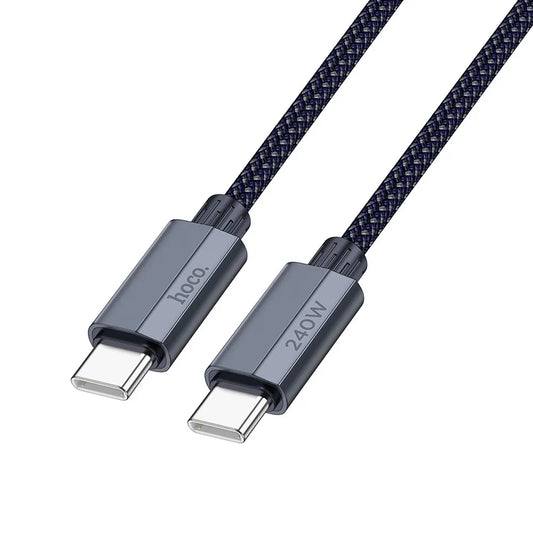 240W USB-C Kabel Dunkelblau – PD & QC3.0 Schnellladen - MIZO.at