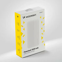 Wozinsky 10000mAh Powerbank White | Slim Dual USB Charger - MIZO.at
