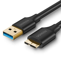 USB 3.0 to Micro USB Cable | 5Gbps SuperSpeed 1M Black - MIZO.at
