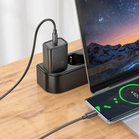 Hoco USB-C QC PD 20W N60 Schnellladegerät Schwarz - MIZO.at