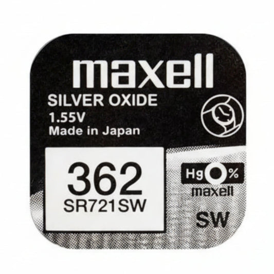 Maxell 362 SR721SW Silberoxid Uhrbatterie Ultra-Flach - MIZO.at