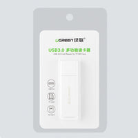 USB 3.0 Card Reader | Portable TF/SD Memory Card Adapter White - MIZO.at