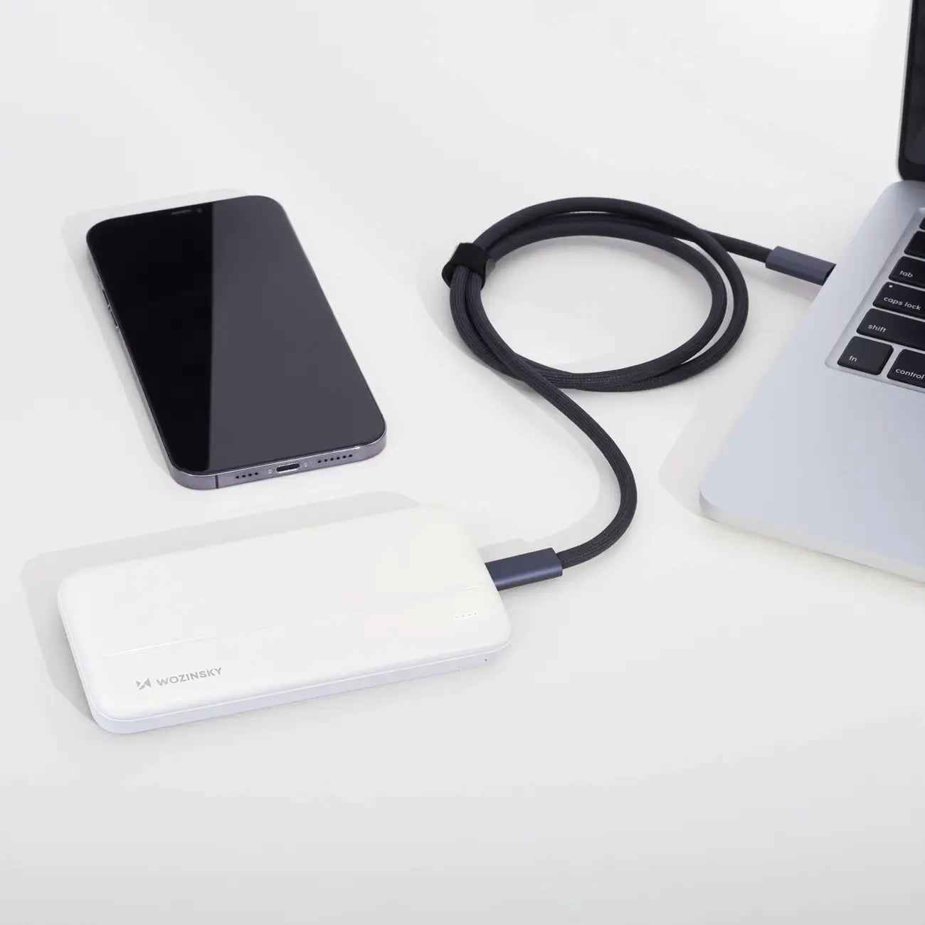 Wozinsky 10000mAh Powerbank White | Slim Dual USB Charger - MIZO.at