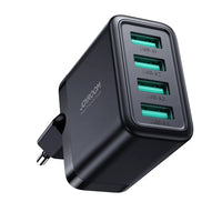 Joyroom JR-TCN03 24W 4-Port USB-A Wall Charger – Black - MIZO.at