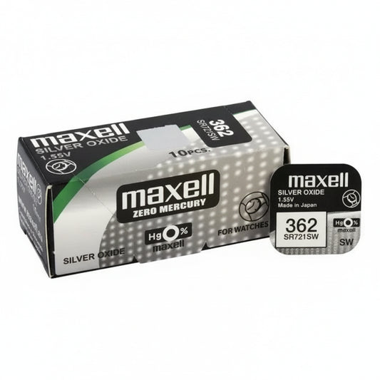 Maxell 362 SR721SW Silberoxid Uhrbatterie Ultra-Flach - MIZO.at