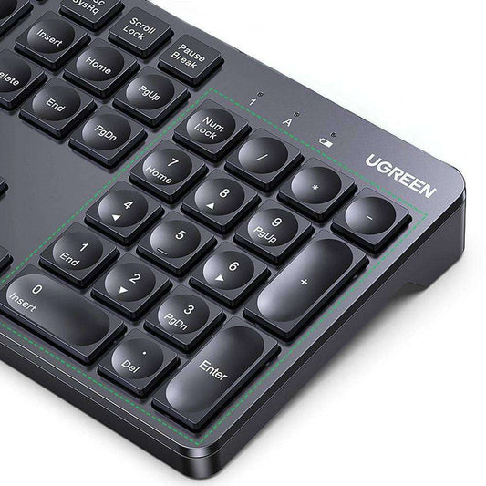 UGREEN Kabellose 2,4 GHz Tastatur – Vollformat mit Ziffernblock - MIZO.at